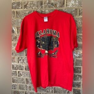 Oklahoma State Tee Shirt Size Large Map of Oklahoma State bird facts